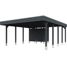 Holzcarport mit Geräteraum für den Garten
