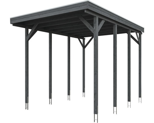 Holz Carport mit Flachdach