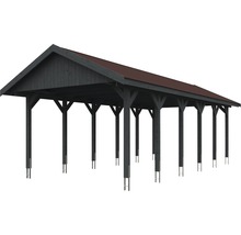 Carport aus Holz mit Dach