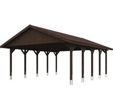 Holzcarport mit Satteldach
