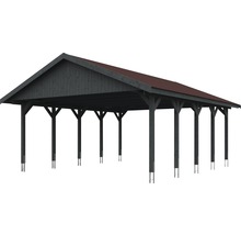 Holzcarport mit Dach für Fahrzeuge