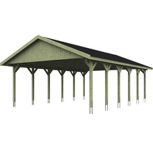 Carport en bois avec toit
