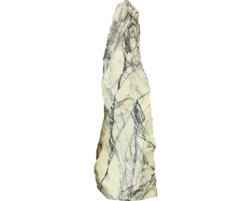 Dekorativer Marmorstein mit dunklen Einschlüssen