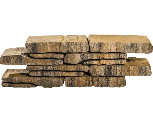 Pierre de construction iBrixx Rock calcaire coquillier 40 x 18 x 8 cm