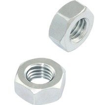 Zwei Sechskantmuttern aus Metall
