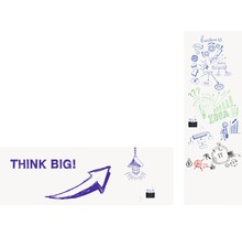 Skizze mit Geschäftsideen und dem Slogan ''Think Big''