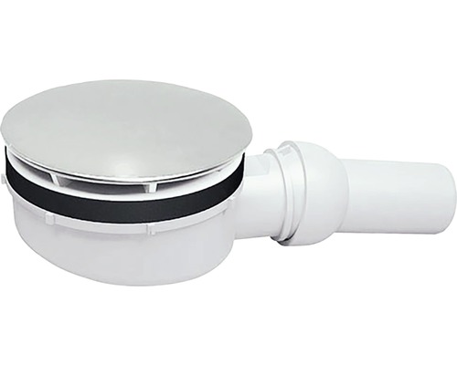 Évacuation de douche Breuer 90 mm sortie horizontale chromé adapté pour Modern Line Garniture de vidange pour lavabo