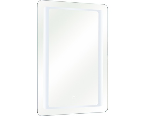 Rechteckiger Spiegel mit LED Beleuchtung