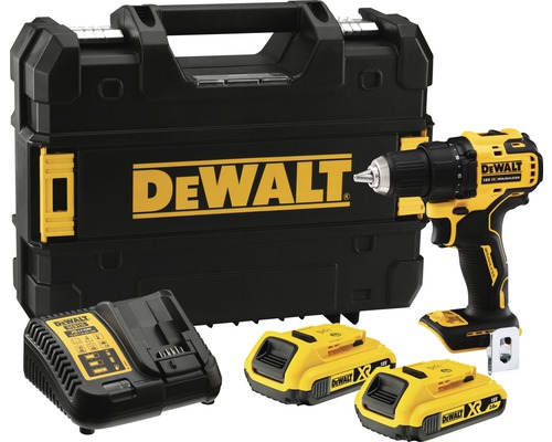 DeWalt Kit de perceuse-visseuse sans fil avec batteries, chargeur et coffret