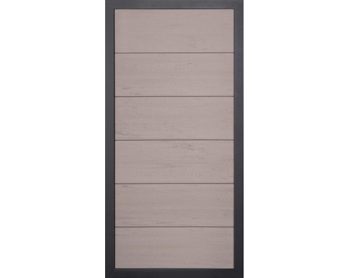 Élément partiel GroJa Novara prémonté sans poteaux cadre anthracite 90 x 180 cm sable