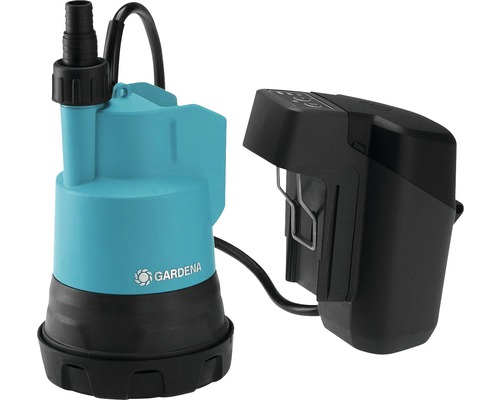 Gardena Akku-Schmutzwasserpumpe mit Akkuhalterung