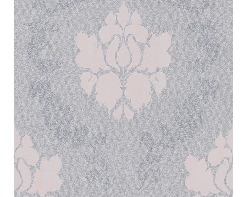 Vliestapete 37552-3 New Elegance Ornament grau Tapete mit floralem Muster