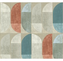 Tapetenmuster mit abstrakten geometrischen Formen