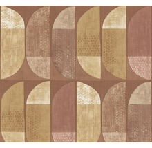 Tapete mit geometrischem Halbkreis Muster