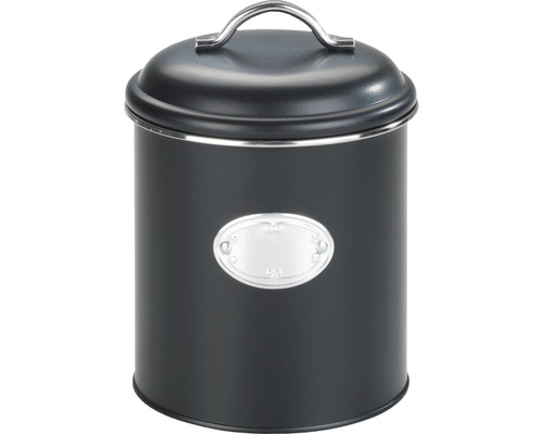 Aufbewahrungsdose Nero 1,6 L Vorratsdose mit Deckel und Etikett