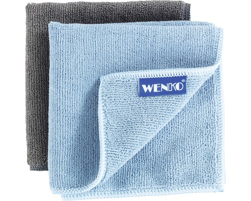 Zwei Mikrofasertücher mit Wenko Logo