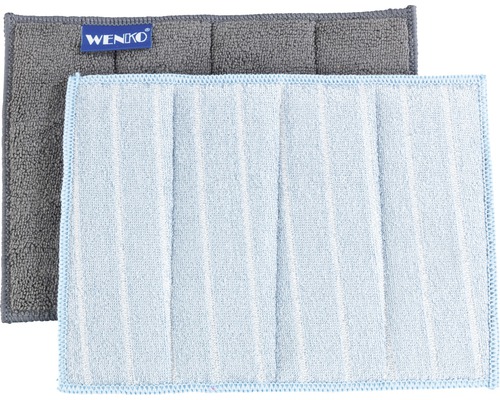 Zwei Mikrofaser-Reinigungstücher von Wenko