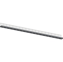 Lange Gartenbrücke mit Geländer