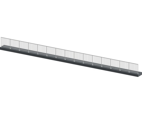 Pertura Geländer-Komplettset Triton anthrazit G-Form Aluminium für Bodenmontage 15 m Pertura Geländer-Komplettset Triton anthrazit G-Form Aluminium für Bodenmontage 15 m