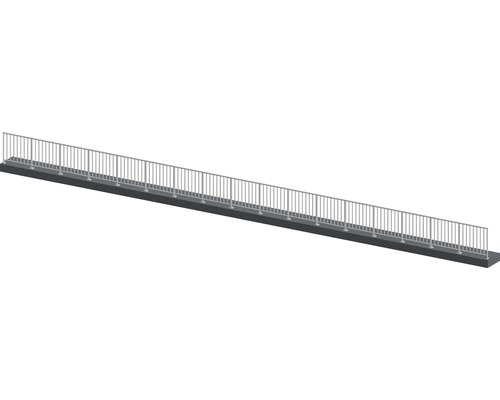 Pertura Geländer-Komplettset Triton anthrazit G-Form Aluminium für Bodenmontage 17 m Pertura Geländer-Komplettset Triton anthrazit G-Form Aluminium für Bodenmontage 17 m