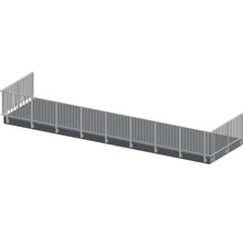 Vue de dessus d''une rampe avec une balustrade
