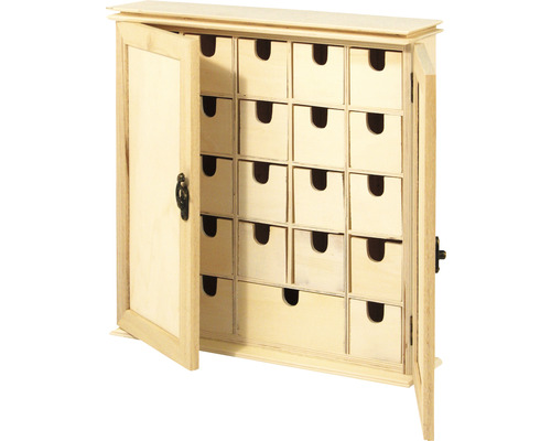 Petite armoire en bois 30,2x7,2x30,3 cm
