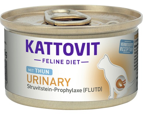 Pâtée pour chat KATTOVIT Urinary avec thon 85 g
