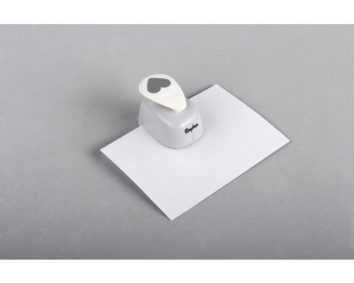 Rayher Herz Motivstanzer mit Papier