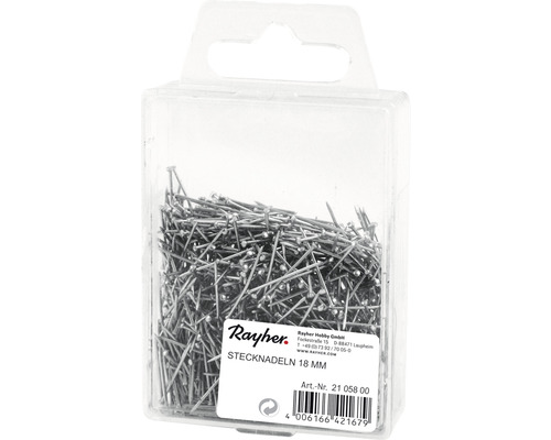 Rayher épingles 18 mm dans un récipient transparent