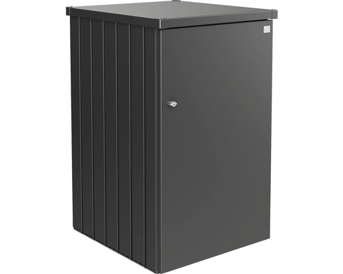 Mülltonnenbox Biohort Alex Variante 3 80 x 88 x 129 cm dunkelgrau Geräteschrank mit Tür und Schloss