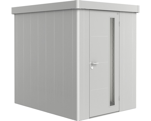 Remise à outils biohort Neo 2A porte standard 166 x 222 cm argent métallique