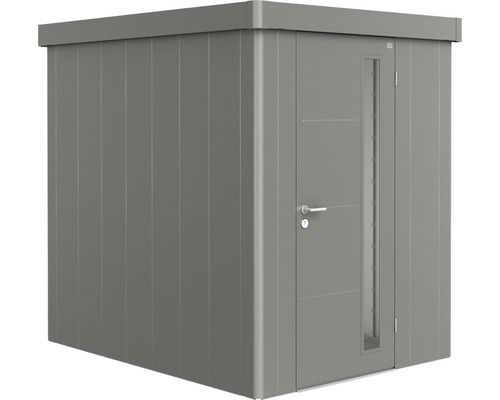 Remise à outils biohort Neo 2A porte standard 180 x 236 cm gris quartz métallique