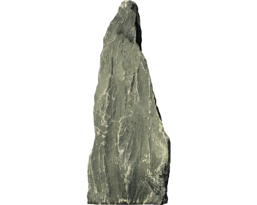 Bloc erratique Verde Alpi env. 80 x 45 x 100 cm Monolithe décoratif en ardoise pour le jardin