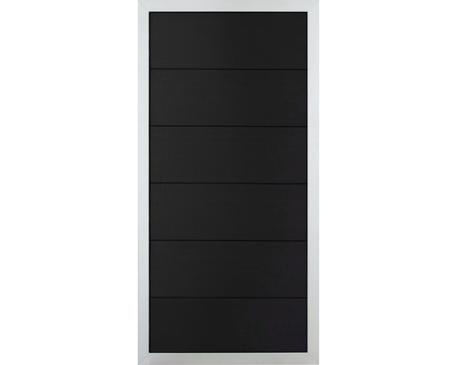 Élément partiel GroJa Novara cadre argent 90 x 180 cm anthracite