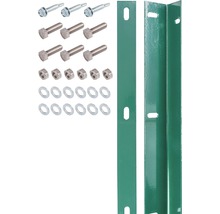 Kit de barre de fixation pour panneau rigide double fil vert, avec 120 vis-thumb-0