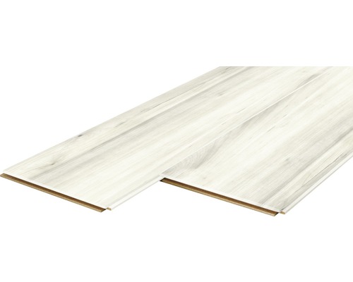 Dekorpaneel Quadro Plus Aurum Ahorn 12x200x2000 mm Zwei Laminatpaneele mit Holzstruktur und Klickverbindung