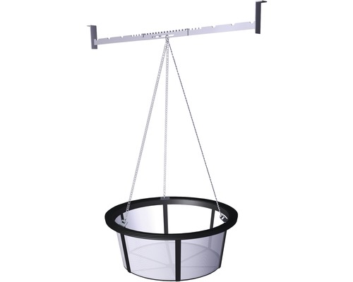 Hängekorb mit Aufhängung und Ketten