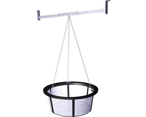 Hängeampel mit Halterung und Kette zur Befestigung