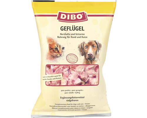 Aliments bruts pour animaux DIBO® volaille 500 g surgelés-0