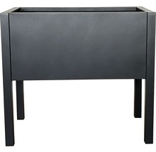 Metall-Hochbeet auf Stelzen videx Orto Premium 90 x 50 x 80 cm, hochwertige Ausführung 2 mm Wandstärke anthrazit pulverbeschichtet
