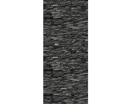 Panneau mural en pierre avec structure de pierre foncée