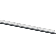Lange Gartenbrücke mit Geländer