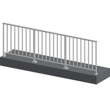 Metallgeländer auf Betonfundament