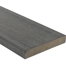Konsta WPC Terrassendiele Nativo Vollprofil beschichtet Randdiele 23x138x3000 mm Eiche dunkelgrau