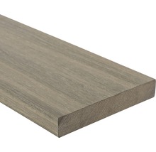 Lame de terrasse Konsta en bois composite Nativo profilé plein revêtu lame de rebord 23x138x3000 mm chêne gris clair