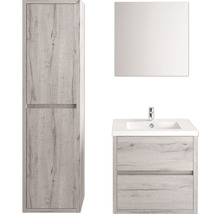 Armoire haute Allibert Sense couleur de façade chêne vintage 42,4 x 156 x 33 cm