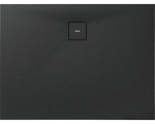 Receveur de douche en fonte minérale BREUER Modern Line Express Q72 aspect pierre anthracite 90 x 140 cm