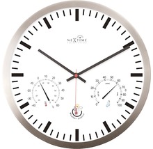 Wanduhr mit Temperaturanzeige und Hygrometer