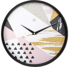 Horloge murale Grace plastique noir Ø 30 cm