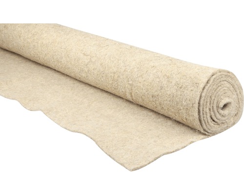 Tapis anti-mauvaises herbes en fibre naturelle FloraSelf Nature rouleau 0,5x4 m Rouleau de feutre isolant pour les projets de construction et de rénovation
